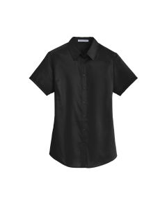 Ladies S/S Twill - Black