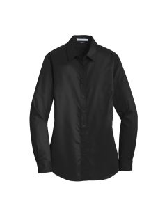 Ladies L/S Twill - Black