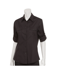 Ladies Chef Shirt - Black